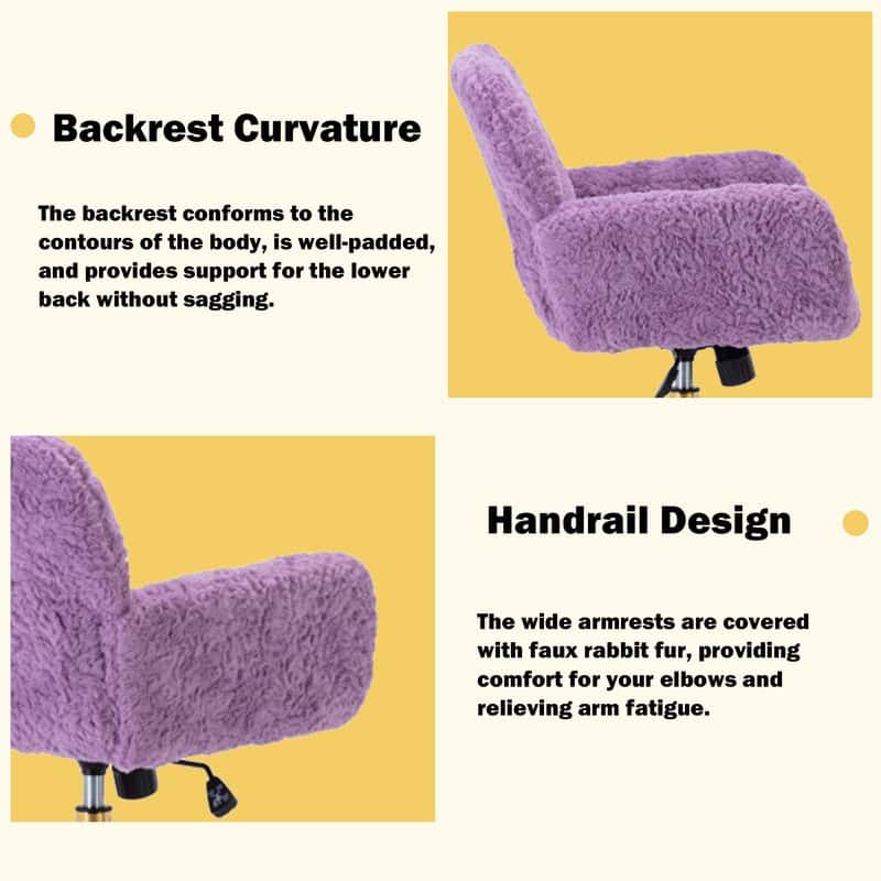 Metal Swivel Home Upholstered Office Chair