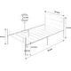preview thumbnail 16 of 21, VECELO Modern Twin Size Metal Kids Bed Frame Without Box Spring, Twin Size Bed Set of 2