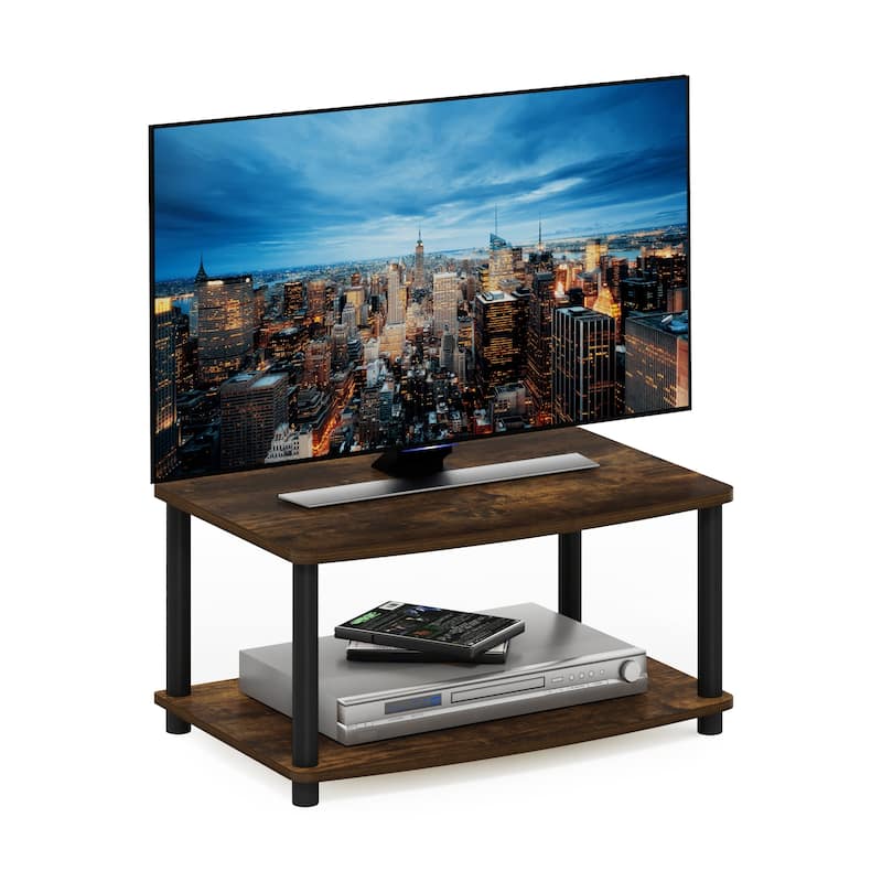 Furinno Turn-N-Tube No Tools 2-Tier Elevated TV Stands
