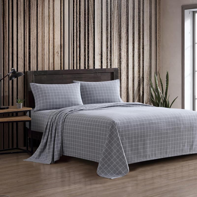 Eddie Bauer Printed Cotton Flannel Sheet Set