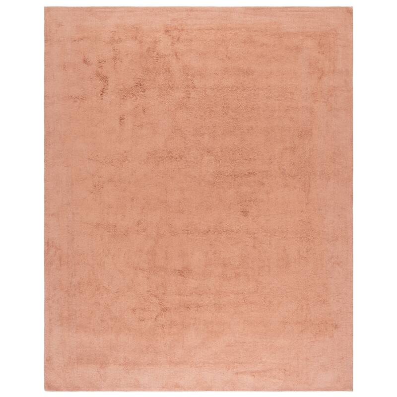 SAFAVIEH Handmade Easy Care Bedia Machine Washable Cotton Rug - 8' x 10' - Rust