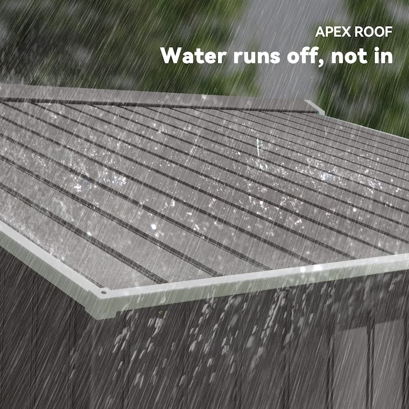 Outsunny 9' x 6' Outdoor Storage Shed, Garden Tool Metal Shed with Foundation Kit, Double Lockable Door