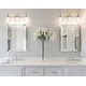 preview thumbnail 30 of 113, Shirley Metal/Glass LED Vanity Light, by JONATHAN Y