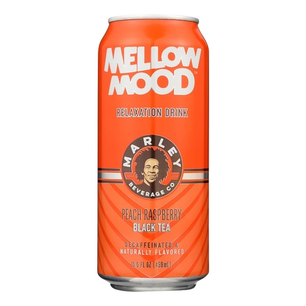 Marley's Mellow Mood Peach Raspberry Black Tea - Case of 12 - 15.5 Fl oz.