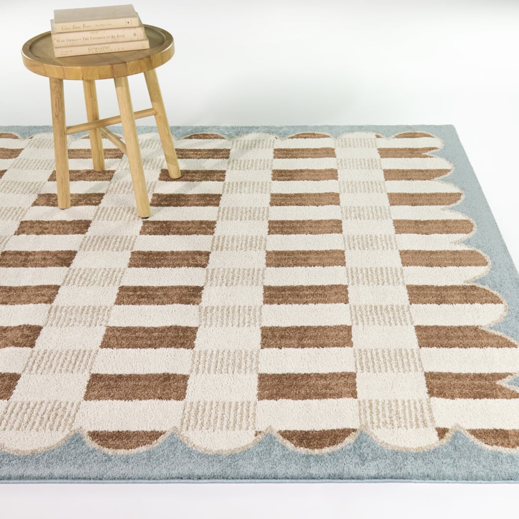 Schroder Scallop Checker Area Rug
