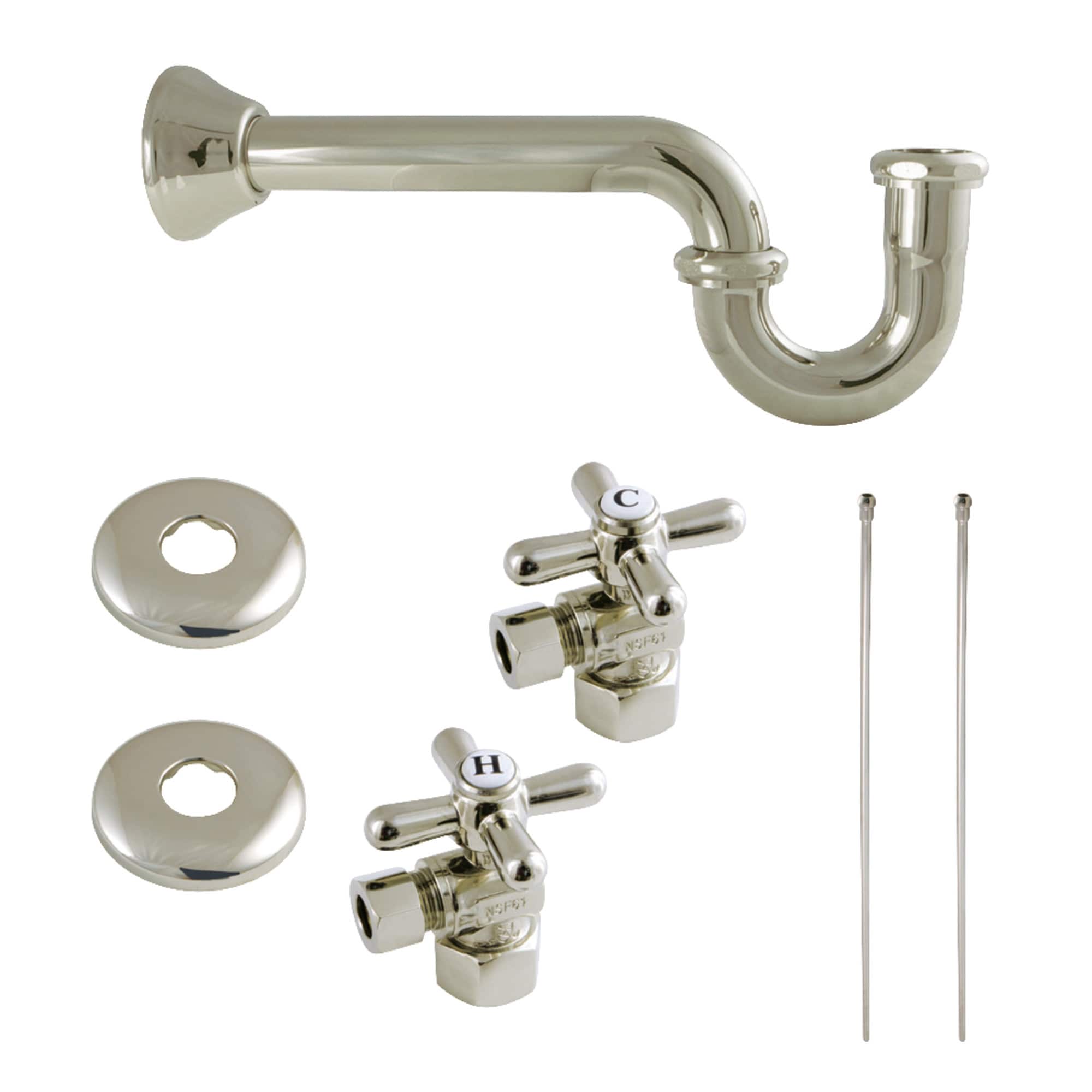 Trimscape Plumbing Supply Kit Combo in Polished Nickel