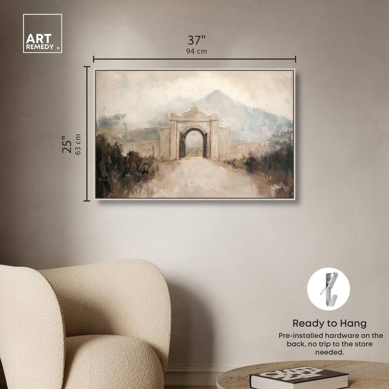 Stone Arch Canvas by Art Remedy