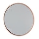 preview thumbnail 3 of 4, Silver Iron Contemporary Wall Mirror 24 x 24 x 1 - 24 x 1 x 24Round