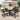 Outdoor Steel 5-Piece Dining Set with Cushions and Table