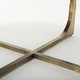 preview thumbnail 7 of 16, Atticus Black Wood and Antiqued Gold Metal Coffee Table