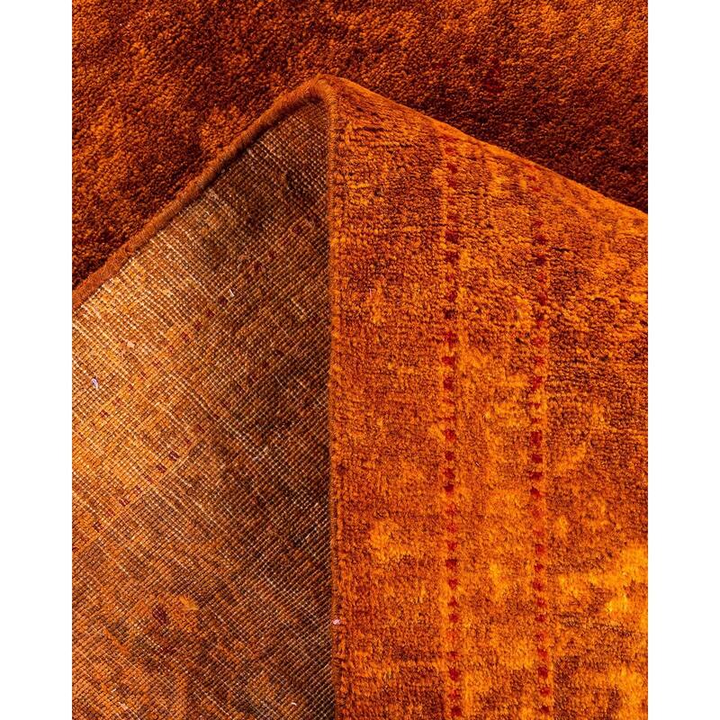 Fine Vibrance One-of-a-Kind Hand-Knotted Area Rug - Gold, 6' 0" x 8' 10" - 6' 0" x 8' 10"