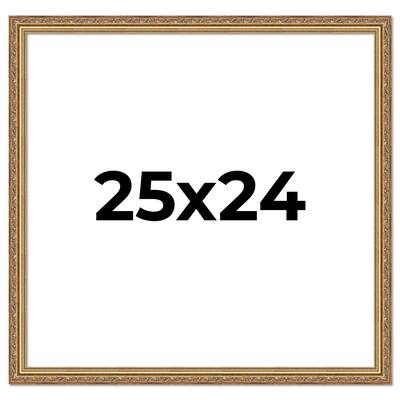 25x24 Frame Red Solid Wood Picture Frame Width 1.75 Inches | Interior Frame Depth 1 13/16 Inches