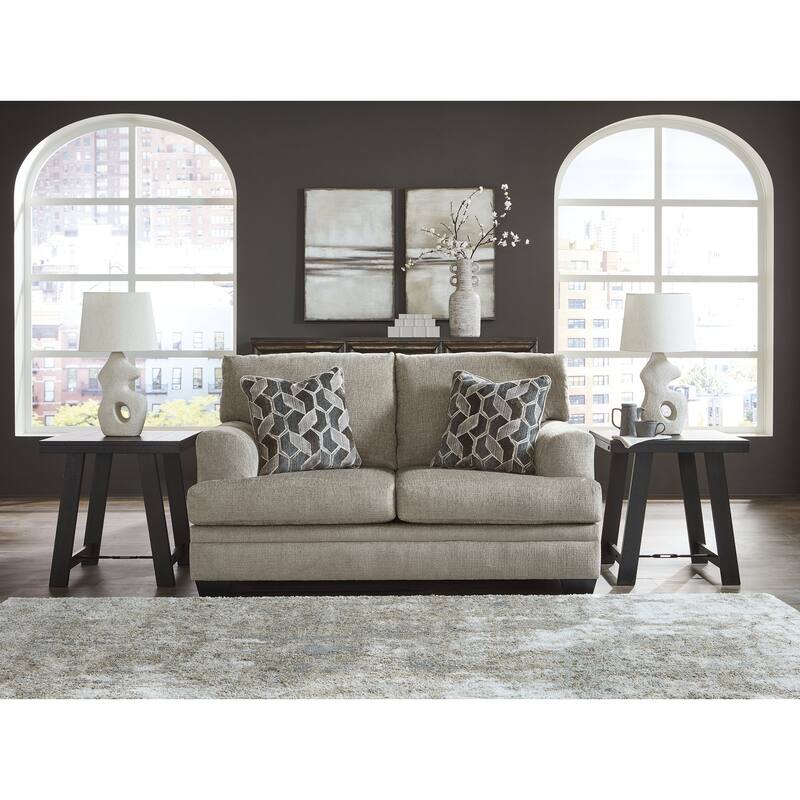 Signature Design by Ashley Stonemeade Loveseat - 67"W x 41"D x 39"H - Taupe