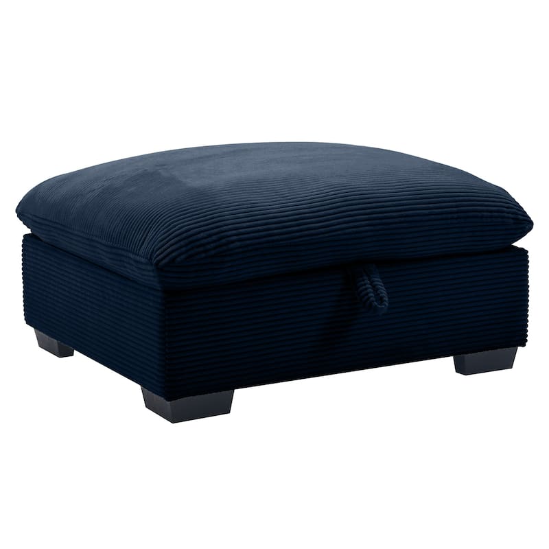 Corduroy Fabric Ottomans Footrest to Combine with 2 Seater Sofa, 3 Seater Sofa and 4 Seater Sofa, Corduroy