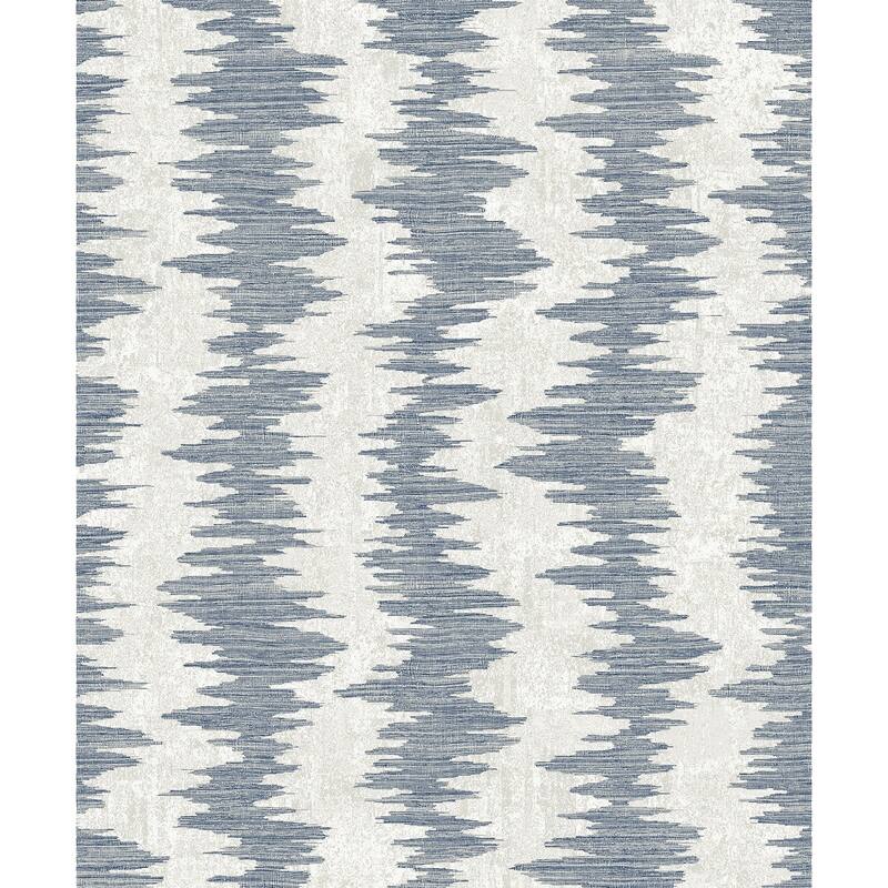 Seabrook Designs Noctara Faux Non-Woven Unpasted Wallpaper - 20.9 in W x 33 ft. L - Blue Breeze