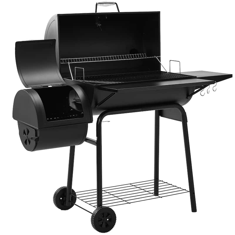Royal Gourmet CC1830S Charcoal Grill with Offset Smoker,Black