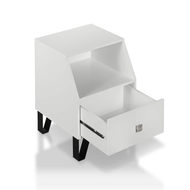 Kara Contemporary 16-inch 1-Shelf Side Table by Furniture of America