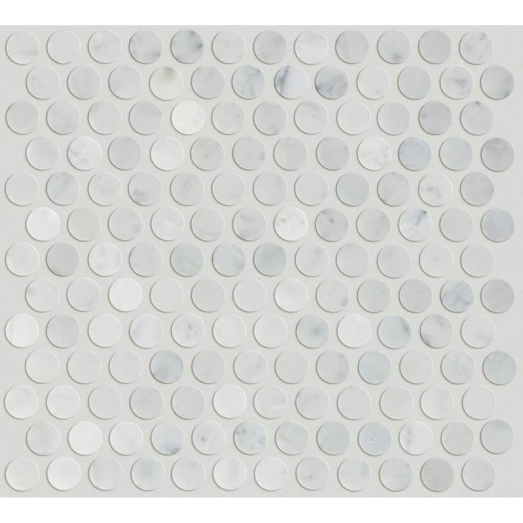 Shaw Chateau Penny Round Mosaic - 11-5/16" x 12" Circle Penny Mosaic