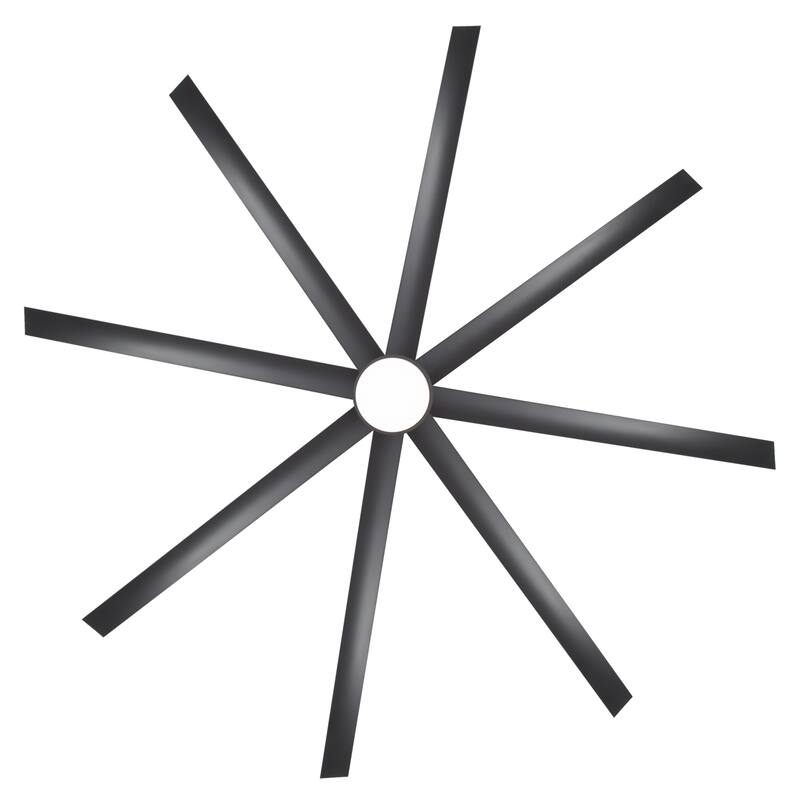 65/72/84 Inches Large LED Ceiling Fan with Light Remote(8-Blade)