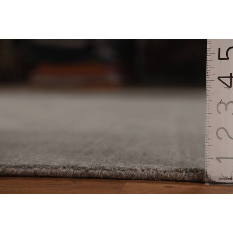 Hand Knotted Oriental 100% Wool Carpet Tribal Tribal Greys & Charcoal Gabbeh Area Rug - 10' 1'' X 8' 3''