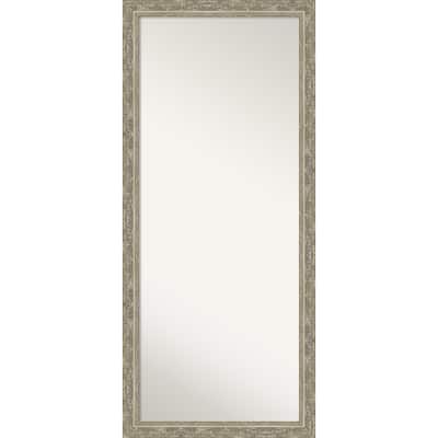 Filigree Non-Beveled Framed Full-Length Floor Leaner Mirror