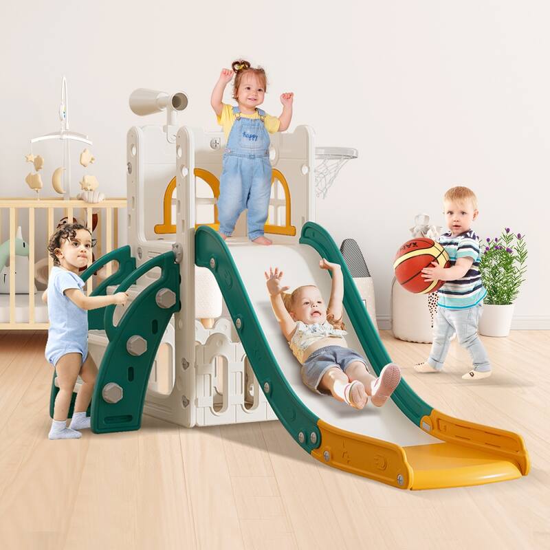 Toddler Kids Slide Swing Outdoor and Indoor Play set
