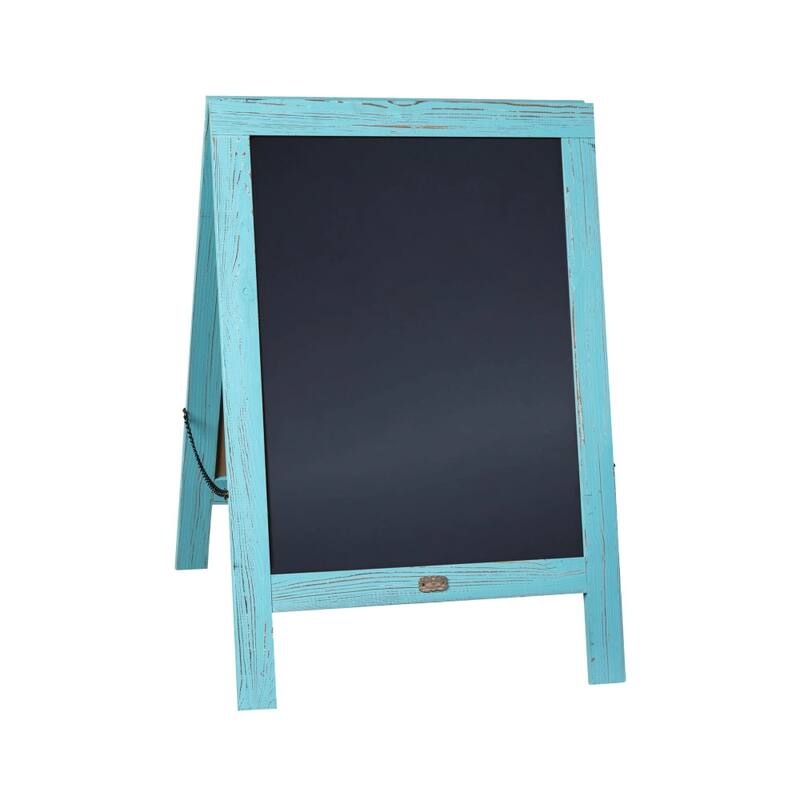 Wood A-Frame Magnetic Chalkboard Set-Markers, Stencils, and Magnets