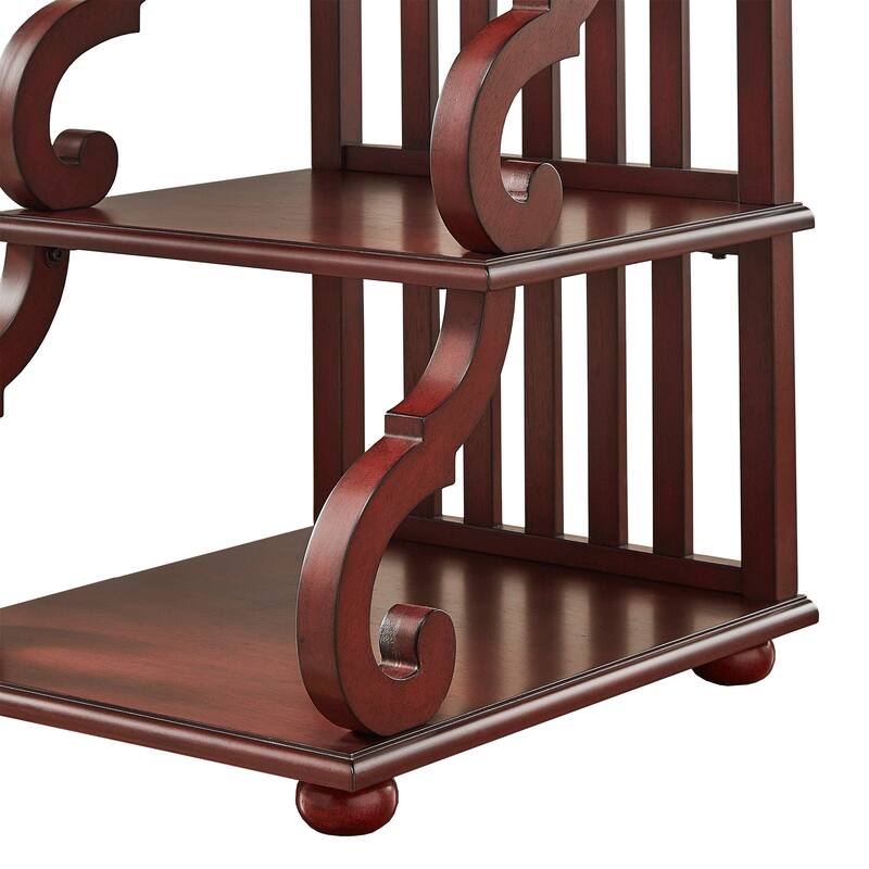 Lorraine Wood Scroll End Table by iNSPIRE Q Classic