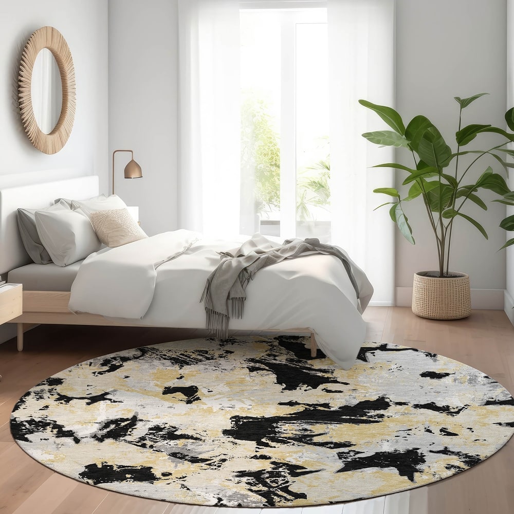 Premium Washable Super Soft Abstract Floral Mayfield Rug
