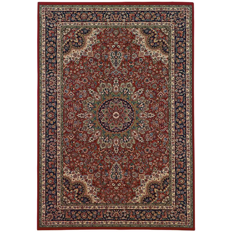 Style Haven Annapolis Traditional Persian Inspired Area Rug - 10' x 12'7" - Red/Blue - Runner/Rectangle