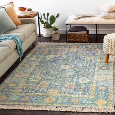 Livabliss Betsy Handmade Persian Floral Cotton Area Rug