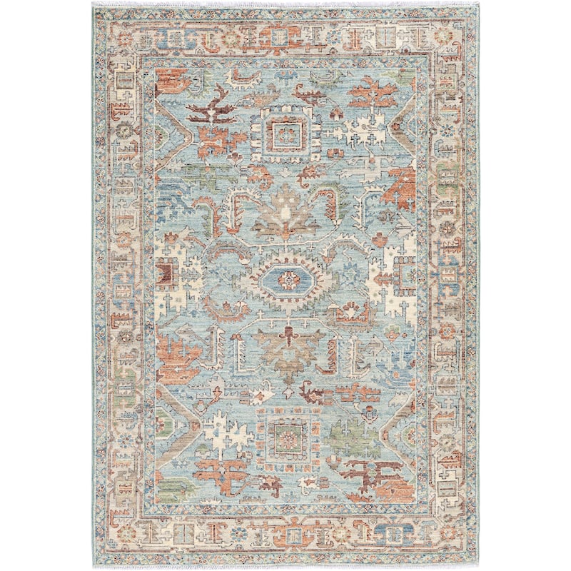 Serapi One-of-a-Kind Hand-Knotted Area Rug - Green - 4' 1" x 5' 10"