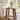 Solid Wood 2-Tier Side Table with Trestle Style Frame