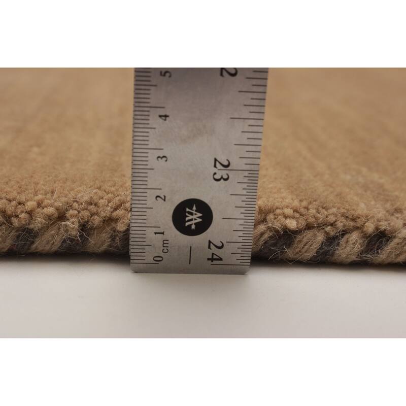 Kashkuli Gabbeh Beige Rug 2'5" x 6'5" - 2'5 x 6'5