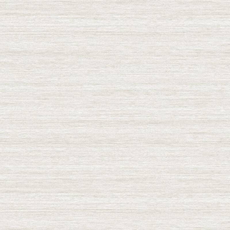 Seabrook Designs Shantung Silk Embossed Vinyl Unpasted Wallpaper - 27 in. W x 27 ft. L - Pearl