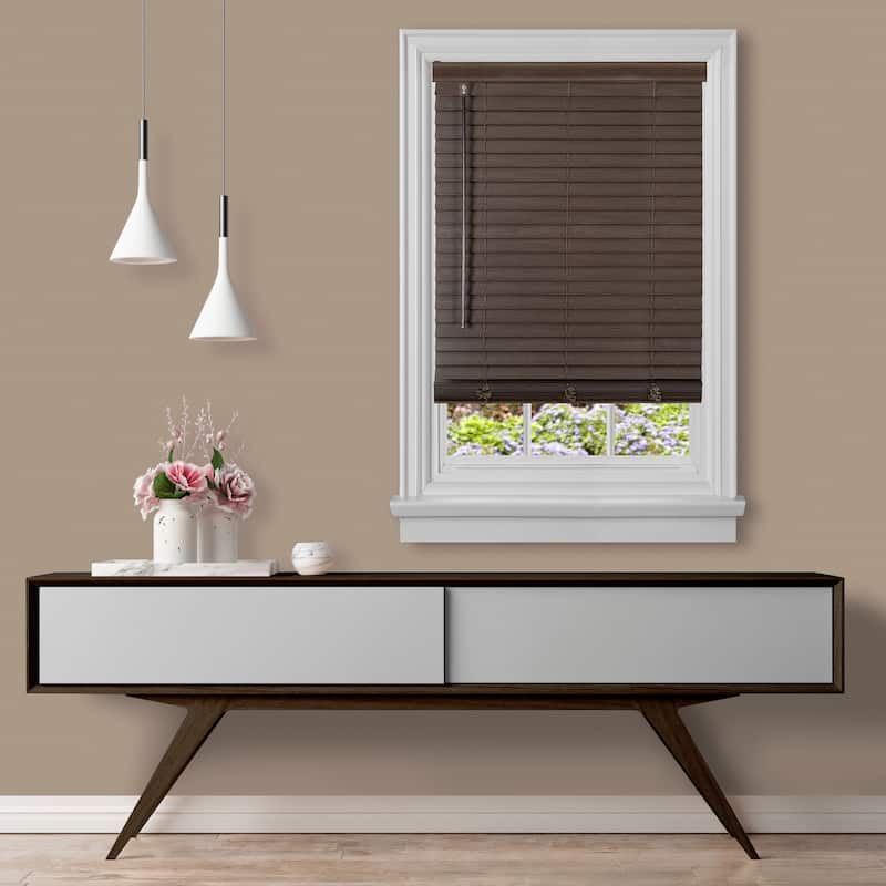 Cordless GII Madera Falsa 2" Faux Wood Blind