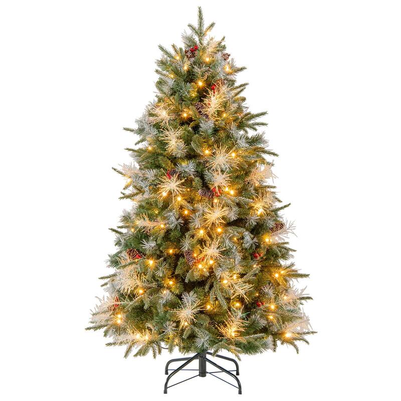 Costway 5/6/7 FT Artificial Christmas Tree with 602/806/1072 Branch - Green - See Details