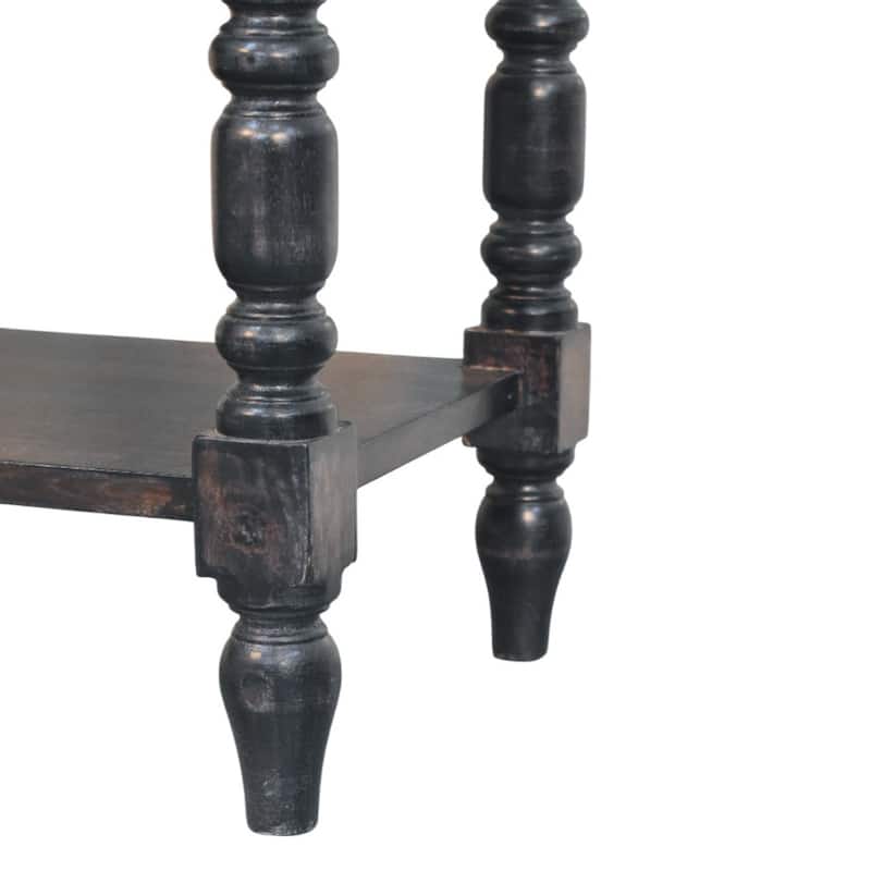 Artisan Furniture Solid Wood Heritage Turned-Leg Side Table, Brown,1-Drawer