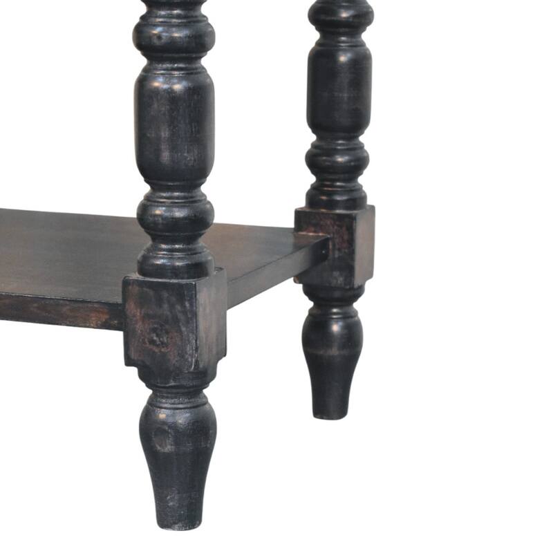 Solid Wood Heritage Turned-Leg Side Table