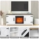 preview thumbnail 4 of 53, 58-Inch Farmhouse Electric Fireplace TV Stand with Storage Cabinets and Adjustable Shelves