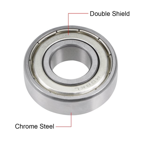 5pcs 6200zz 10x30x9mm Metal Sealed  Shield Ball Bearing 