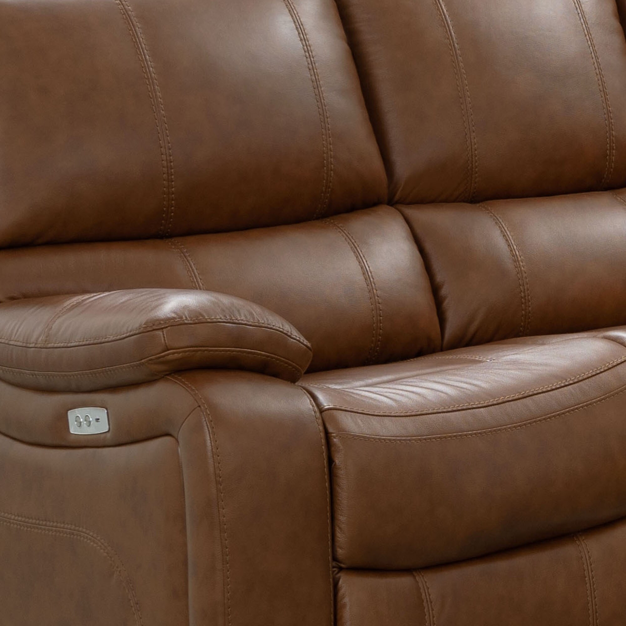 Abbyson Browning Top Grain Leather Power Reclining Sectional Bed Bath Beyond 32646997