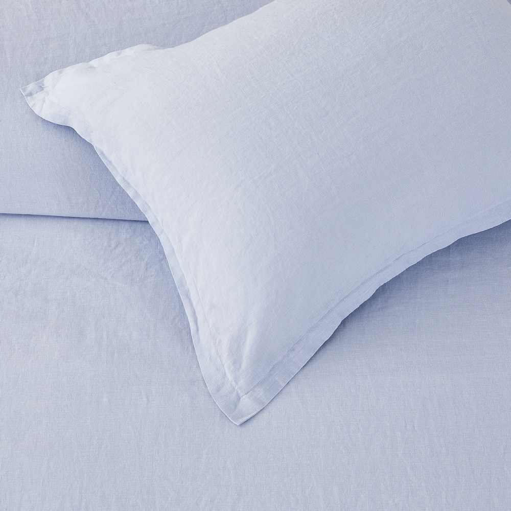 Belgian Linen Collection Duvet Set (3 Color - Blue/Natural/White)