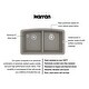 preview thumbnail 31 of 58, Karran Undermount Quartz 32 in. 50/50 Double Bowl Kitchen Sink Kit