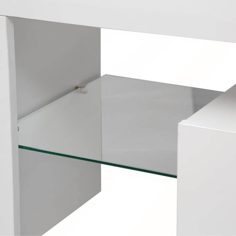 High gloss TV Stand with LED Lights
