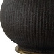 preview thumbnail 7 of 6, Uttermost Rimini Black Glaze Table Lamp - 24.25" H X 15" W X 15" D