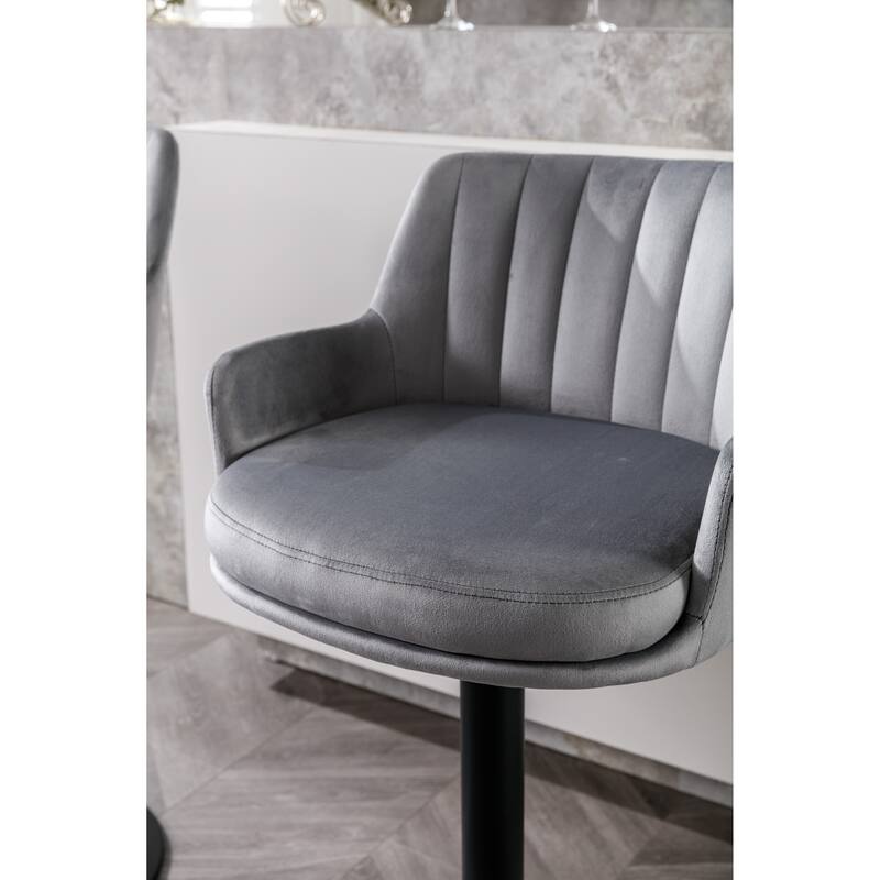 Bar Stools Set of 2,Adjustable Barstools with Back and Footrest, Counter Height Bar Chairs for Kitchen,Pub