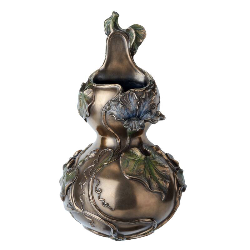Charis 11.42" height Calabash Hanging Vase bronze Poly Resin