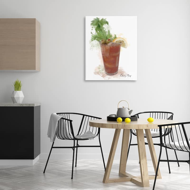 Stupell Modern Bloody Mary Canvas Wall Art Design By Matthew Piotrowicz