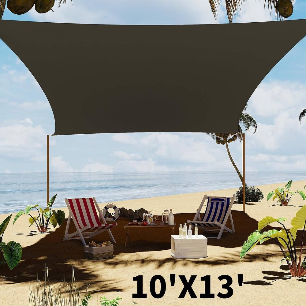 10'X13' Sun Shade Sail Shade Cloth, Sunshade for Patio, Backyard, Deck, Garden, Sand